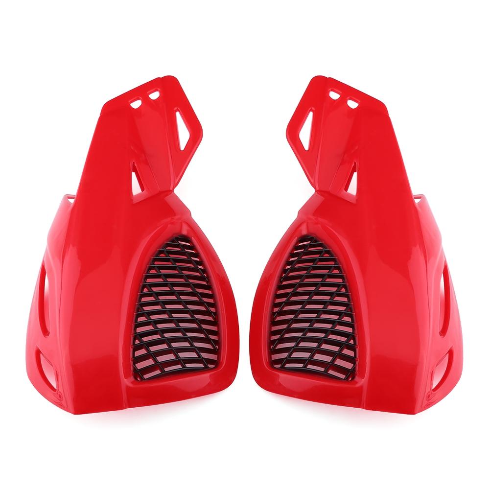 Universal 7 8  Dirt Bike Scooter ATV Motorcycle Brush Bar Hand Guards Handguard Red