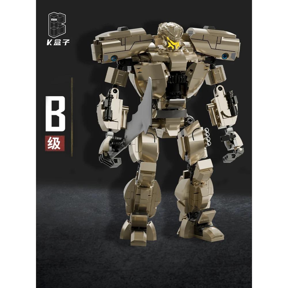 KBOX Hunter Roboter Bausteine Film Mecha Krieger Montagespielzeug ABS-Kunststoff Gipsy Danger Modell Sammlerstücke Kinderspielzeug