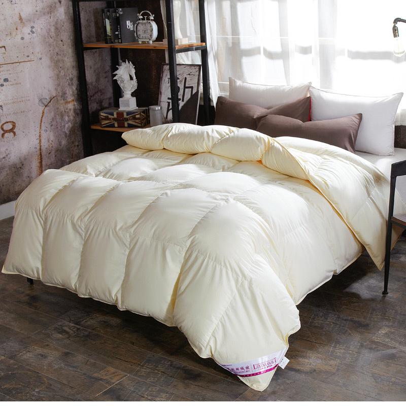 Hot-Selling Four Seasons Cotton Microfiber Quilt: Warm, Thickened for Autumn & Winter, Duck Down Core - Ideal Gift