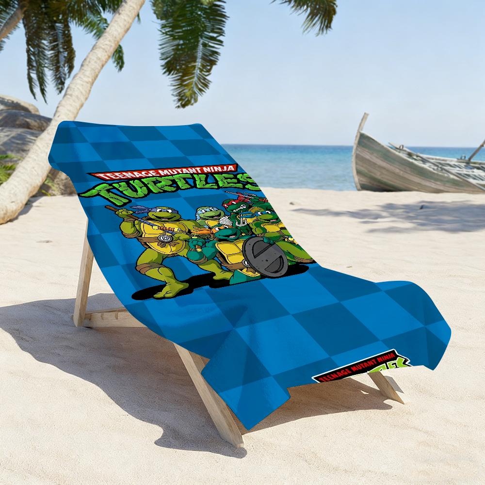 Classic Anime T-TMNT Towel Soft Pool Gift For Travel Gym Shower Camping Quick Dry Sports N-Ninja T-Turtles Large Beach Towels