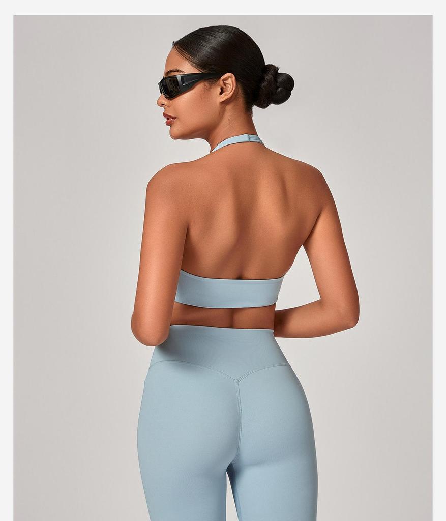 Cross-Border Sports Breathable Yoga Bra - Hanging Neck, Beautiful Back, Outdoor Running & Fitness Top
