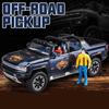 1:24 Hummer EV Pickup Alloy New Energy Car Model Cast Metal Off-road Vehicle Car Model Simulation Sound and Light Children's Gift Convertible Pickup