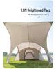 Outdoor Mountain Dome Tent with Large Bedroom Canopy for Multi-Person Camping and DIY Splicing