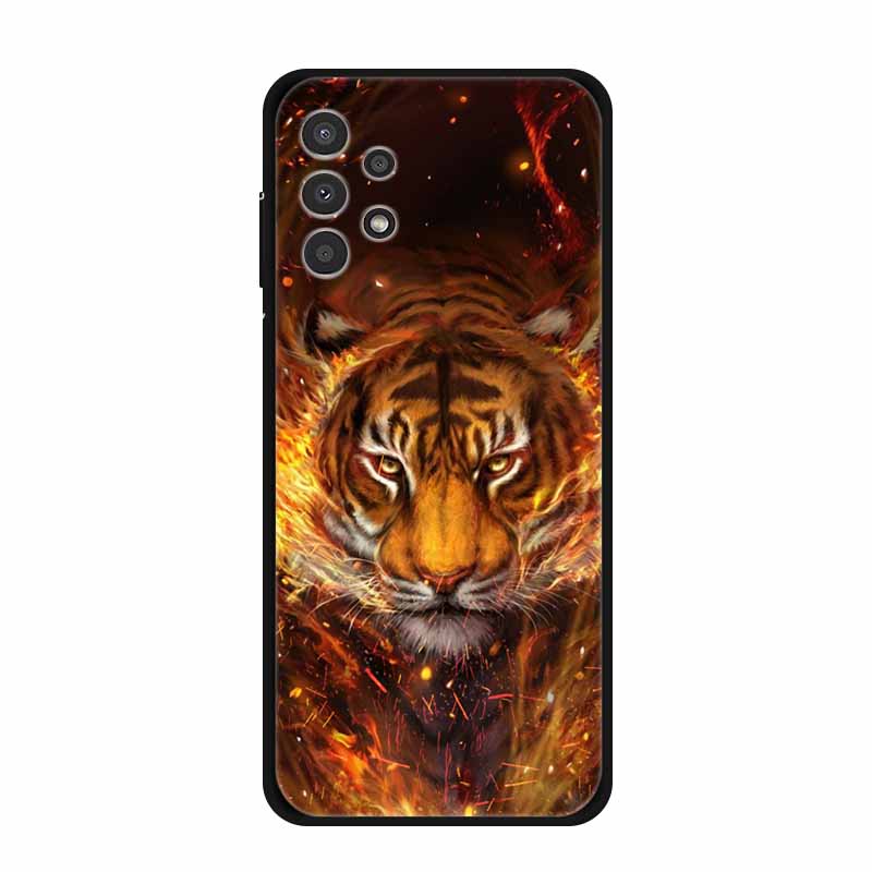 For Samsung Galaxy A73 Case A53 A33 5G A23 Soft Bumper Black Silicone Back Cover for Samsung A53 5G Phone Cases Cartoon Coque