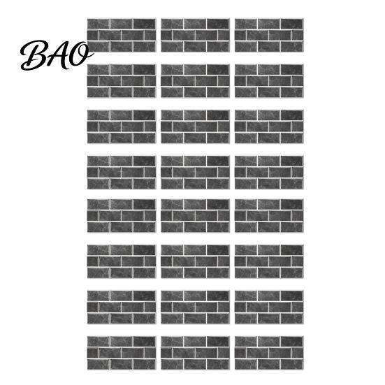 Cover Wall Defects Stickers Self-Adhesive PVC Tile Stickers, Waterproof Mosaic Pattern Decals for Kitchen Bathroom Renovation Supplies Home
