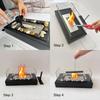 Rectangular Real Fire Tabletop Alcohol Fireplace for Indoor/Outdoor Use