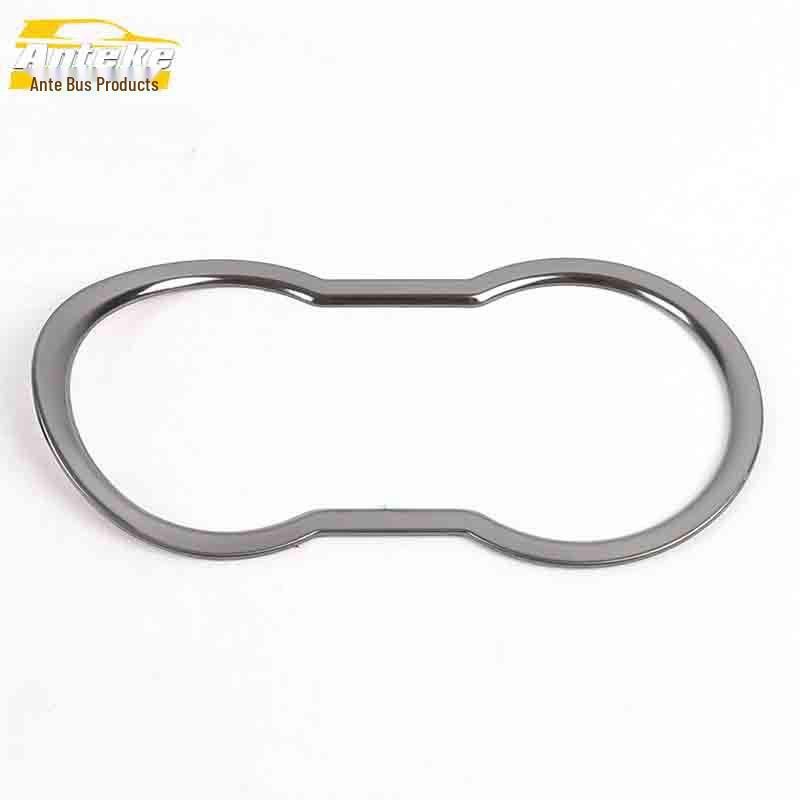 Porte-gobelet MG ZS Acier Inoxydable Anneau Brillant Console Accoudoir Autocollant