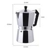 BHBL Iconic Espresso Maker, Makes Real Italian Coffee, Moka Pot , Aluminium, Silver Coffee Pot
