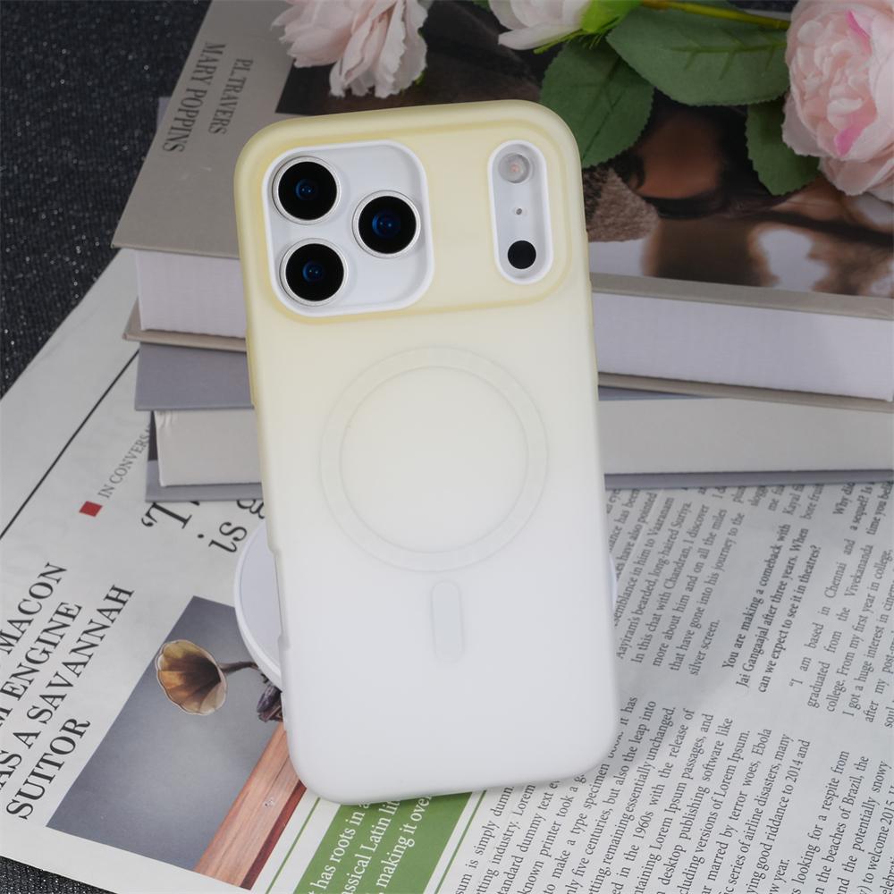

2 in 1 Gradient Jelly Magnetic Case For iPhone 17 Air 16 15 14 13 12 11 Pro Max For Magsafe Wireless Charging Matte Cover iPhone 13 Pro