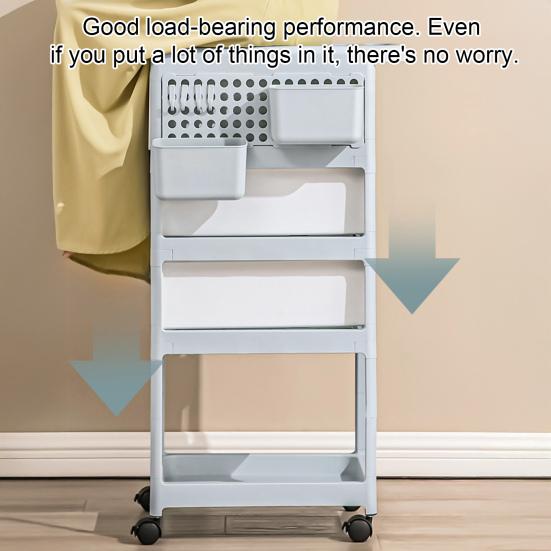 Ruchomy wózek narzędziowy z półką, ruchomy organizer z szufladami i wózek do przechowywania w pokoju dziecięcym, wózek do przechowywania