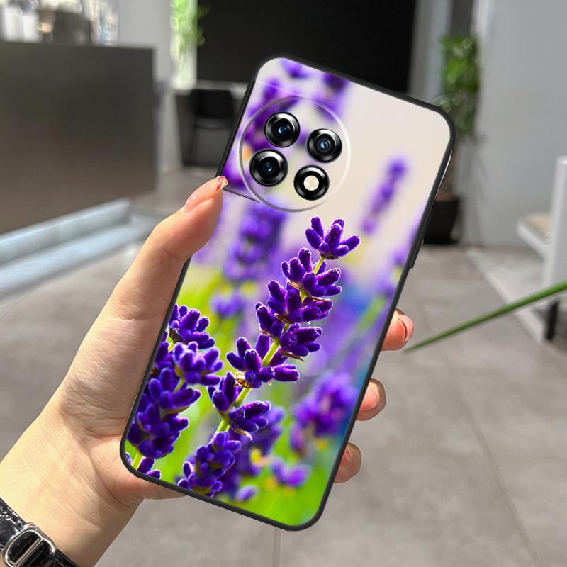 Lavender Purple Flowers Case For OnePlus Nord CE 5 2 3 4 Lite N30 N20 OnePlus 15 13 12 11 9 10 Pro 10T 13R 15R Cover