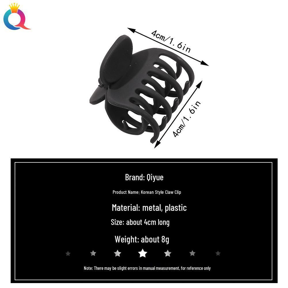 Ki Yue Korean Matte High Ponytail Small Claw Clip for Versatile Updo Hair Styling