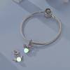 Copper Luminous Firefly Charms Beads Lovely Blue Shark Pendant Fit Original Bracelet Diy Women Jewelry Gift