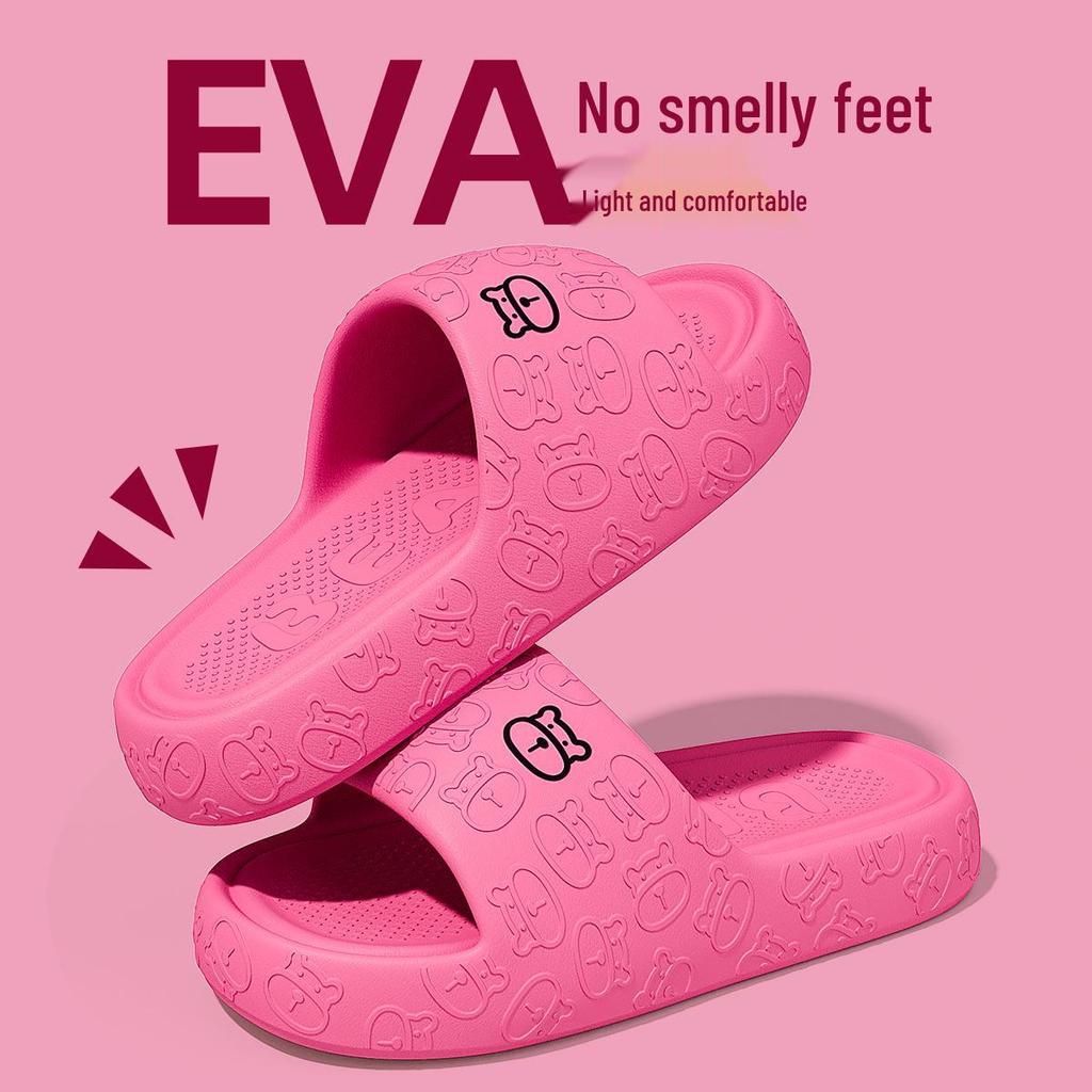 Eva Non-Slip Soft Sole Slippers for Home & Outdoor Use - Unisex Sandals with Thick Bottom