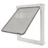 Pet Flap Door Noiseless 2 Way Weather Resistant Interior Exterior Cat Dog Door for Pet Crate Enclosure