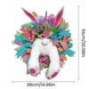 Electric Easter Bunny Wreaths for Front Door for Outside Wall Window Spring Party Supplies