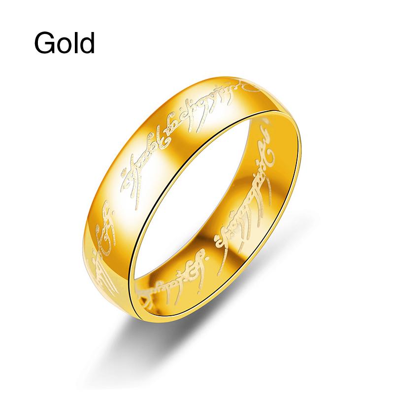 

Мужское/женское золотое кольцо, свадебные украшения, стальное кольцо из нержавеющей стали, кольцо из черного золота, модное ювелирное кольцо 9 золотой