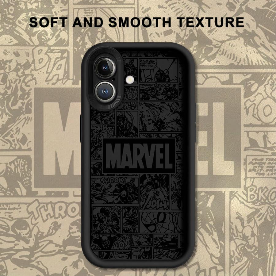 Marvel Spiderman Ironman Coole Handyhülle für iPhone 13 12 11 Pro Max 15 16 14 Plus XR 17 Air 16e XS Max Weiche Hülle
