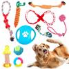 High-quality Cotton Rope Dog Toy Set With Durable Chew Balls For Playful Pets
