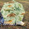 1PC dinosaur patternAutomatic Open/Close Umbrella with Windproof, 8-Rib Sturdy Canopy, Durable Ribs, Fashionable Design, Outdoor Accessory, Fun Prin,