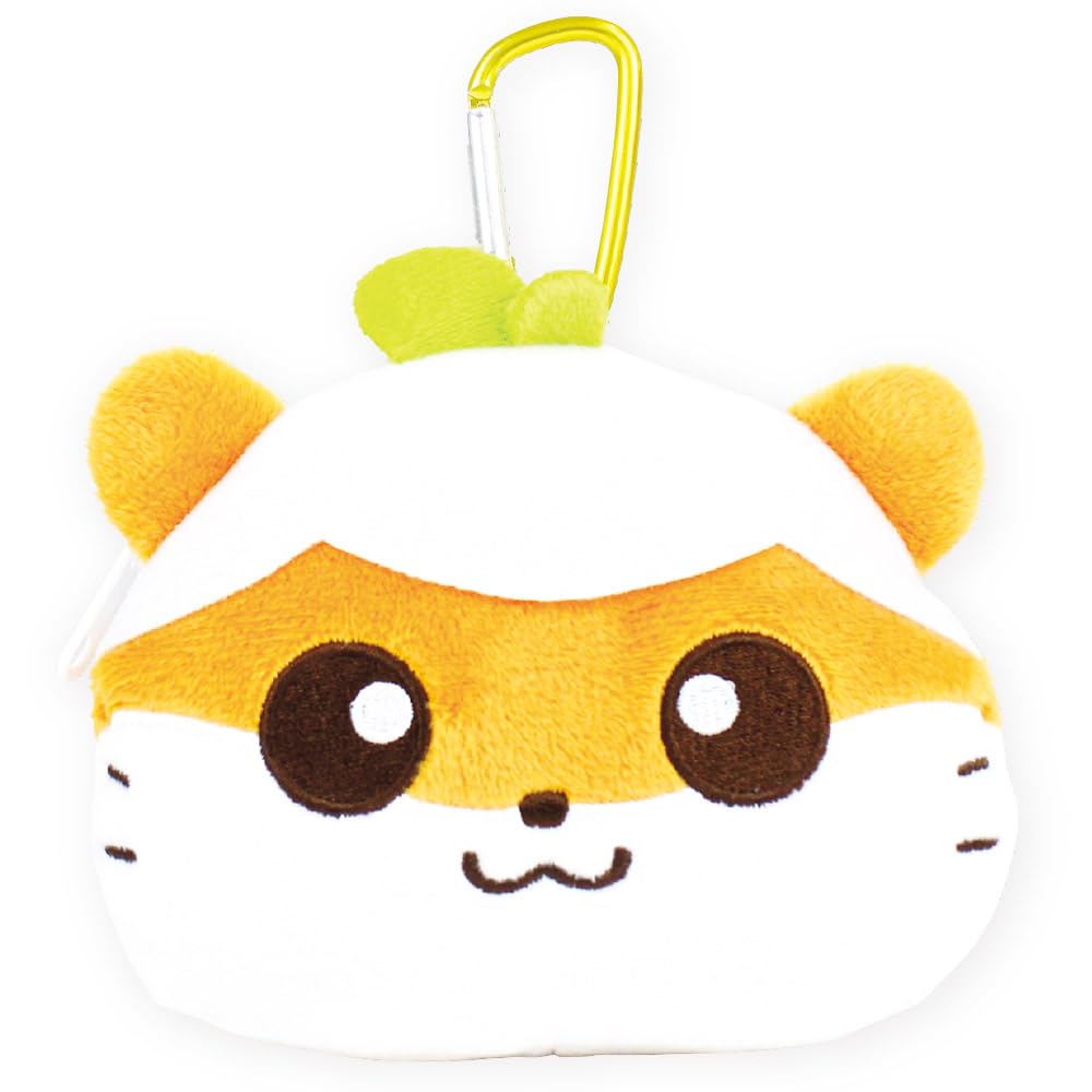 Tees Factory Sanrio Characters Plush Zipper Mascot with Carabiner, Korokoro Kuririn, Approx. H103 x W116 x D50mm (excluding ears), SR-5546679CK