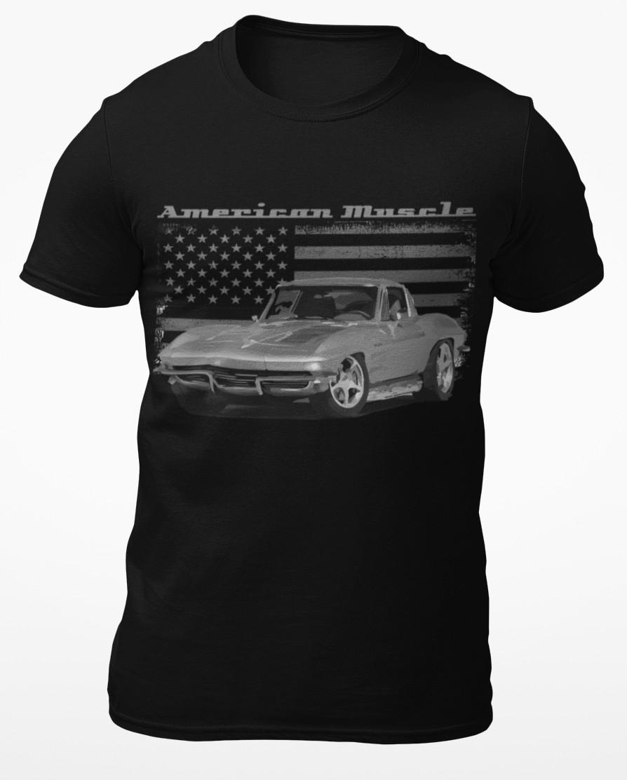 Vintage vette C2 American Muscle Car Short-Sleeve Unisex T-Shirt XXXL