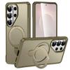 Case for Samsung S26 S25 S24 Plus Ultra Magnetic Mounting Bracket Protective Case Airbag Tough Shell Full Coverage With Holder
