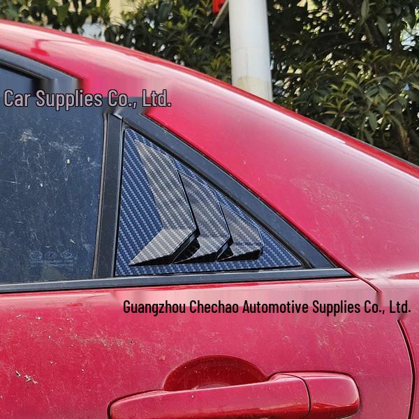 Carbon Fiber Rear Quarter Window Louvers for 03-16 Mazda 6 Exterior Decoration