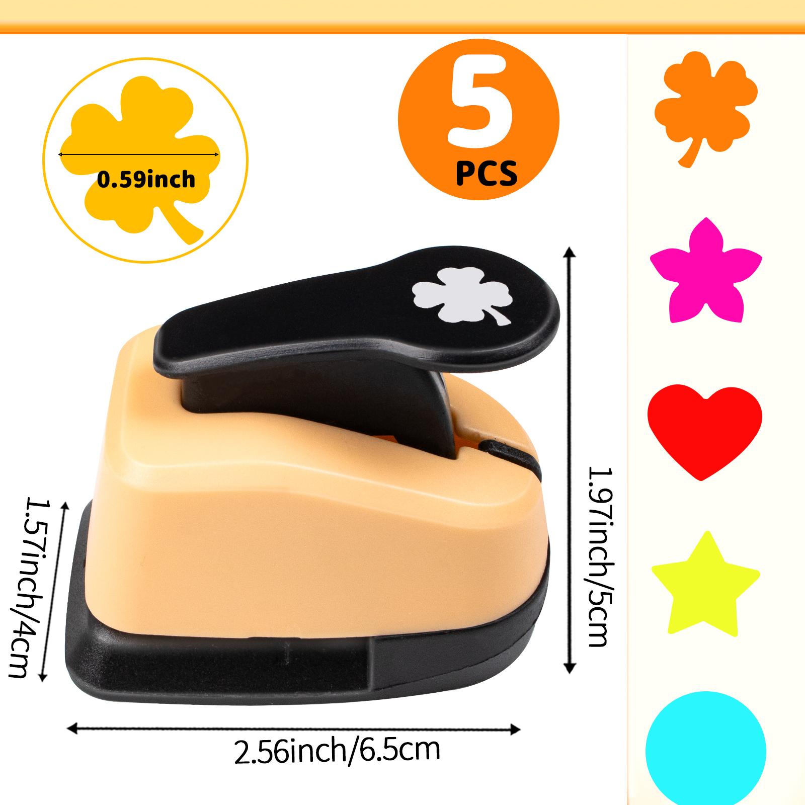 

5 pcs Paper cutter for crafts Hole Puncher Punches Tool Set Circle Flower Paper Shapes Hole for card making custom scrapbook 1