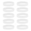 10/20Pcs 3.15" Silicone Rubber Bands Non-slip Flat Elastic Rubber Wrapping Bands for Books Traps Art Wrapping Paper Cord Wraps