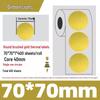 Gold Thermal Adhesive Round Sticker Paper for Lunch Box & Food Retention Labels