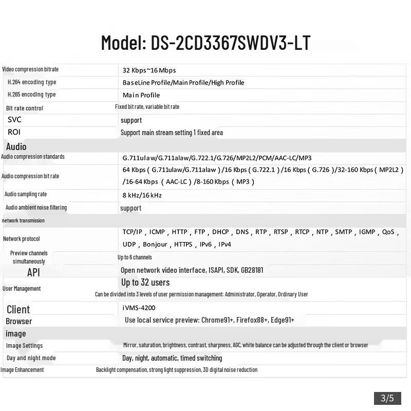 HIKVISION 6MP POE Vollfarb-Smart-Tracking-Dome-Kamera CN-Stecker (Adapter enthalten)
