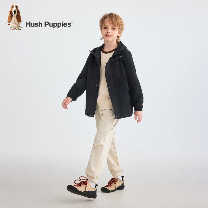 Hush Puppies Kids' Hooded Outdoor Windbreaker Jacket