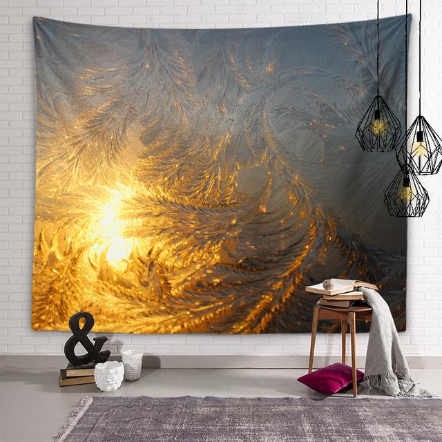 Zimní sněhová vločka vzor ledu Nástěnná dekorace Tapiserie Nástěnné umění Osobnost Tapiserie Obývací pokoj Ložnice Pokoj Domácí dekorace