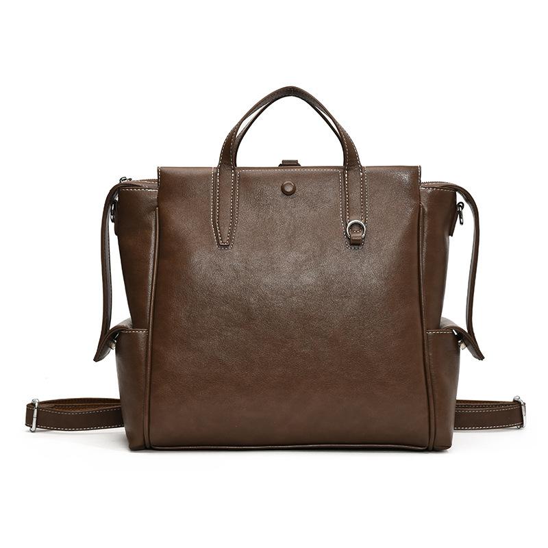 

Винтажная женская сумка-пилот из кожи растительного дубления, сумка для компьютера, новый портфель, большая вместимость, сумка для поездок, сумка-мессенджер коричневый