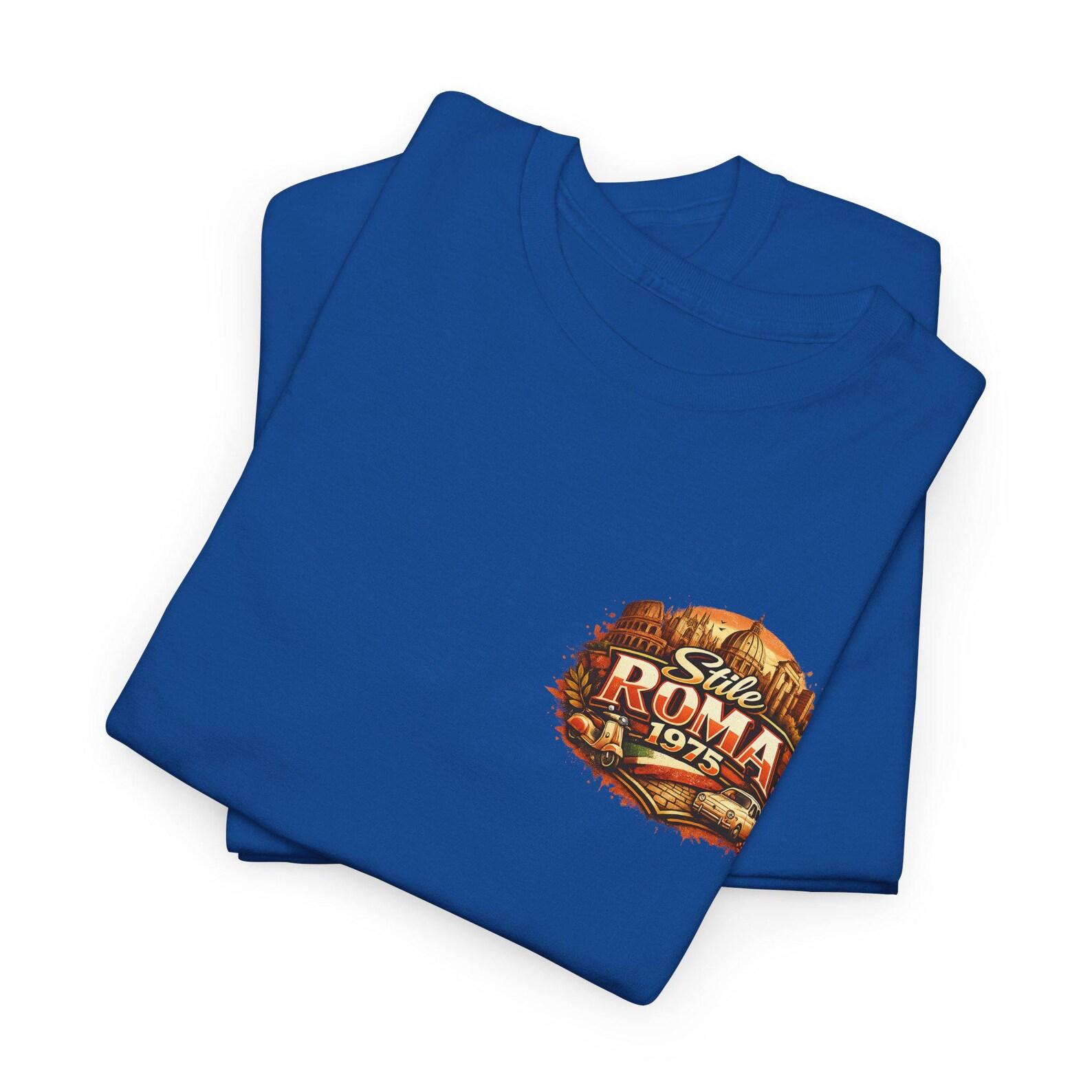 Style Roma 1975 Tee | Vintage Rome Collage, Roman Landmark Graphic S