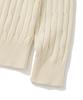 KNITTED [Nitied X Fashion Planet] Cable Round Knit Cream
