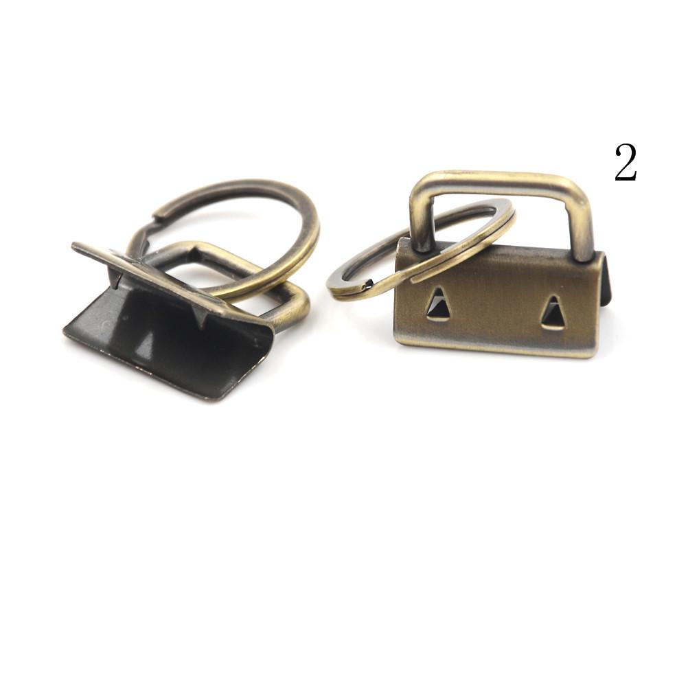 

10Pcs 25Mm Key Fob Hardware Split Ring For Wrist Wristlets Cotton Tail Clip