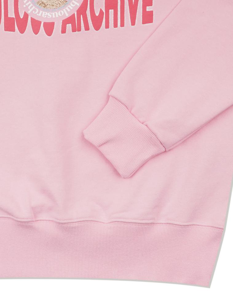 LA MAISON STUDIO Unisex Bear Friends Big Logo Regular Fit Sweatshirt Pink (Fcf1Ts325M)
