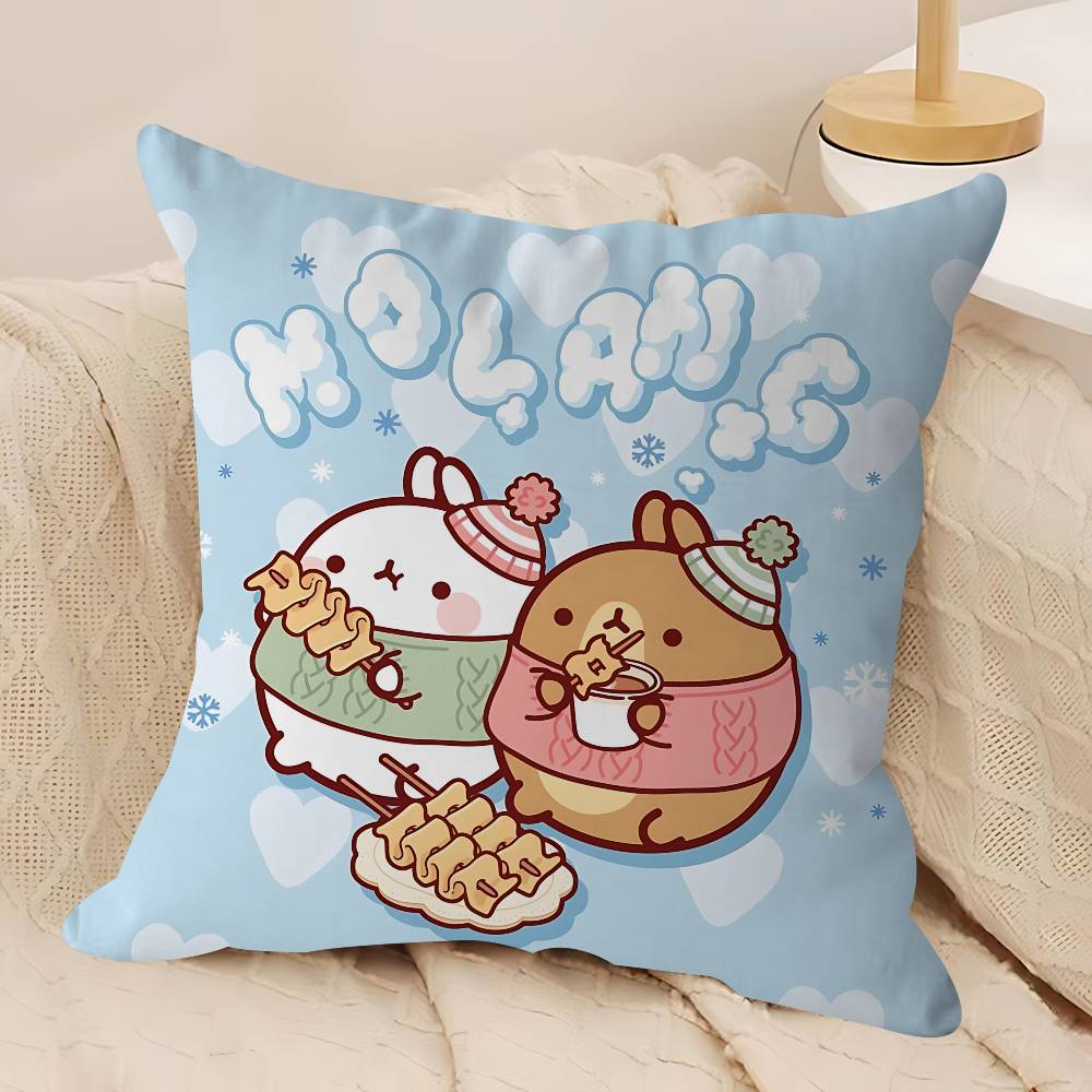 Figure M-Molang Customizable Soft Button Pin For Women Creative Jewelry Funny Badge Cartoon Lover Hat