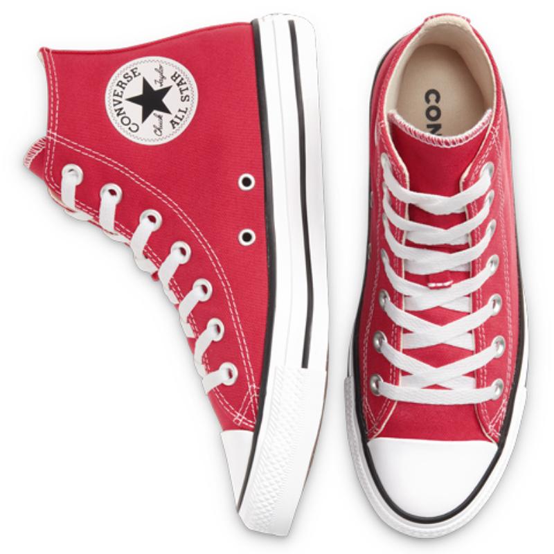 

Converse Кеды Chuck Taylor All Star на шнуровке, высокие, из парусины, унисекс, красные 36.5