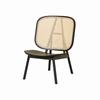 Nordic Rattan Living Room Leisure Sofa Chairs Balcony Back Single Sofa Outdoor Furniture Solid Wood Lazy Small Sofa