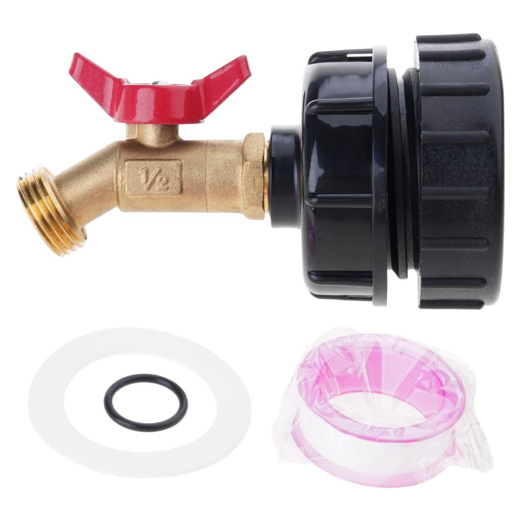 IBC Tote Adapter S60x6 Brass Water Nozzle For Garden Hose Garden Hose Connector