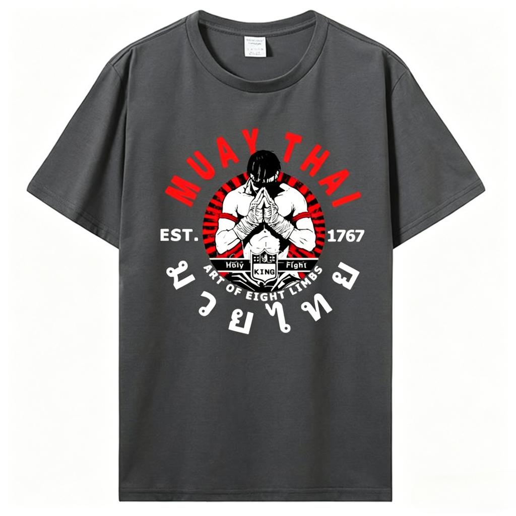 Summer Unisex Fashion Cotton T Shirt Cool Muay Thai Tshirt Unisex Wai Kru Thailand Unisex Women Casual T Shirt Harajuku 2026 New Tops