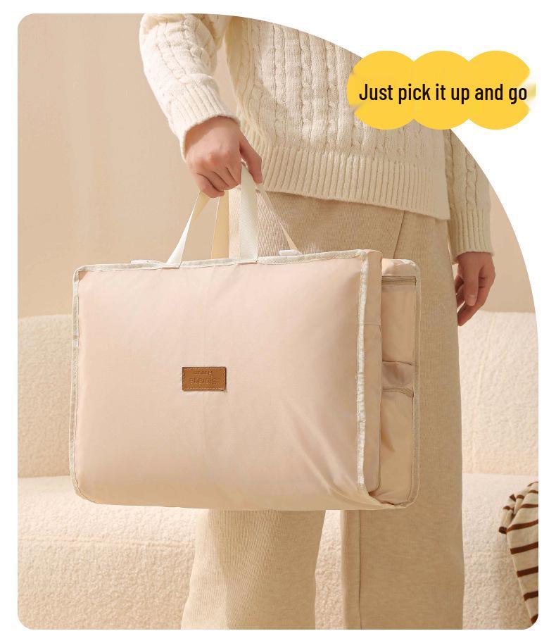 Wall-Mounted Multi-Compartment Travel and Home Storage Bag for Clothes & Underwear