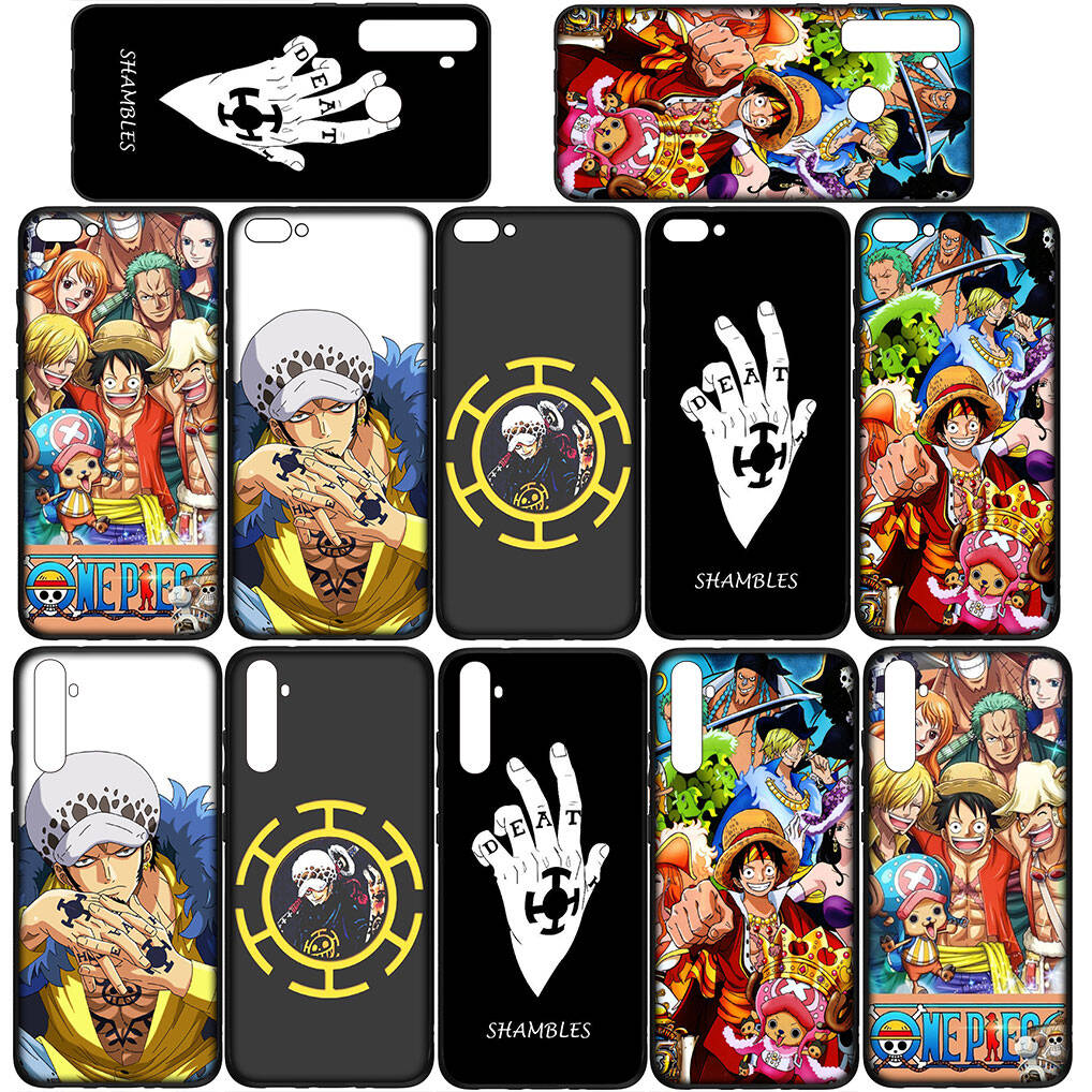 Für Samsung Galaxy S25 S24 S23 S22 Ultra FE Plus A17 A37 A57 A56 A55 A06 A16 A15 A36 A26 A35 A05 A25 A54 A34 Hülle Süßer Trafalgar Law Luffy One Piece