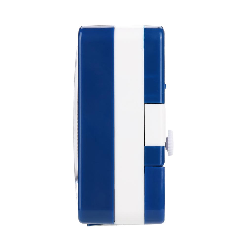 Mini Travel Table Alarm Clock Quartz LED Light with Snooze Function Battery Operated