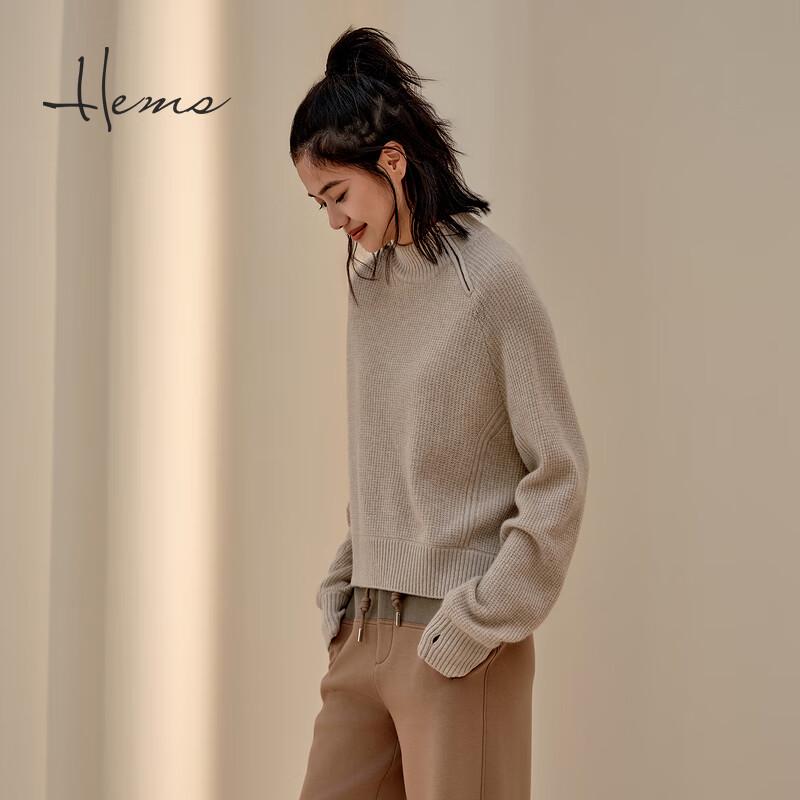 Heirmans Women's Half-High Collar Cashmere Sweater