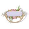 3Pcs Artificial Flower Headband for Baby Girls Sweet Wedding Hair Band Set Floral Toddler Elastic Nylon Headwear Accessories