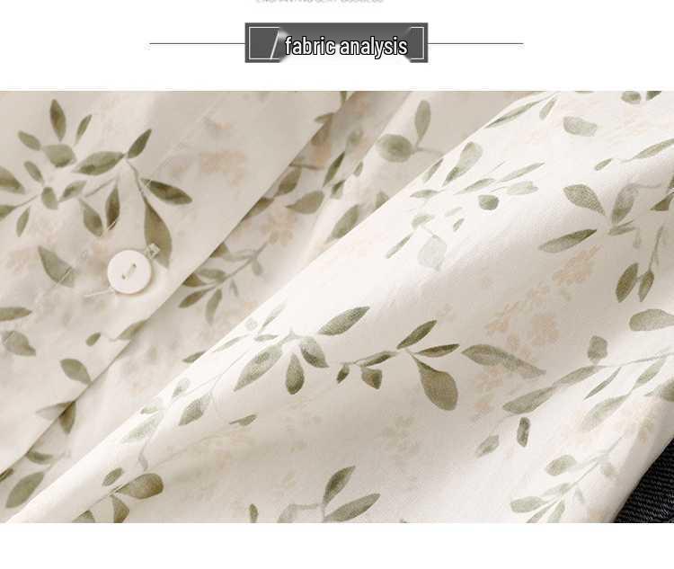New Summer Style Yuanbao Collar Loose Printed Women's Lapel Shirt
